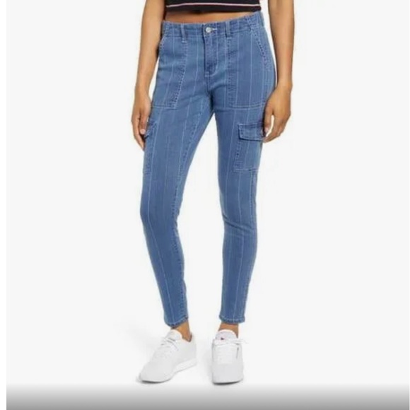 Dickies Women's Pinstripe-Denim Skinny - Picture 2 of 7